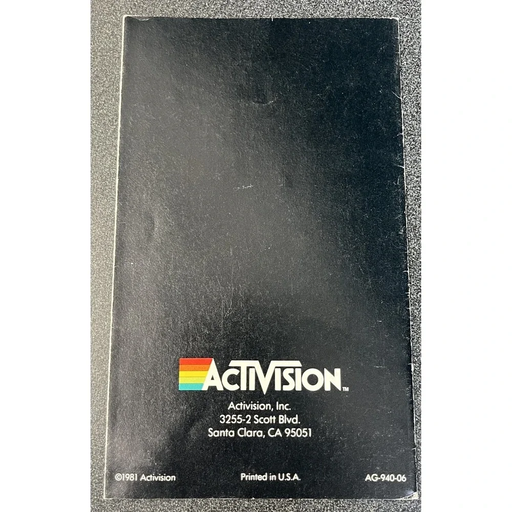 Activision Video Game Cartridge Catalog Insert Only 1981
